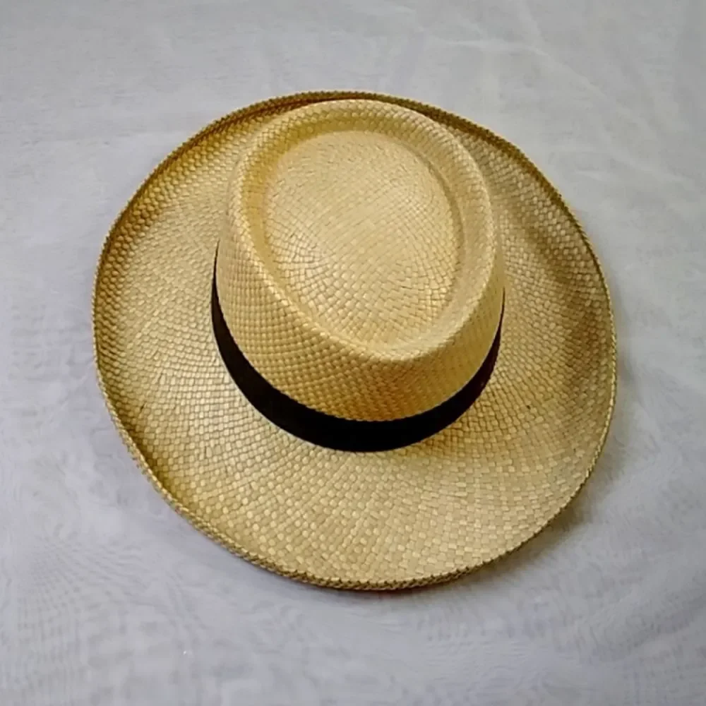 Vintage Straw Made In Philippines  Hat Size M - Picture 3 of 6